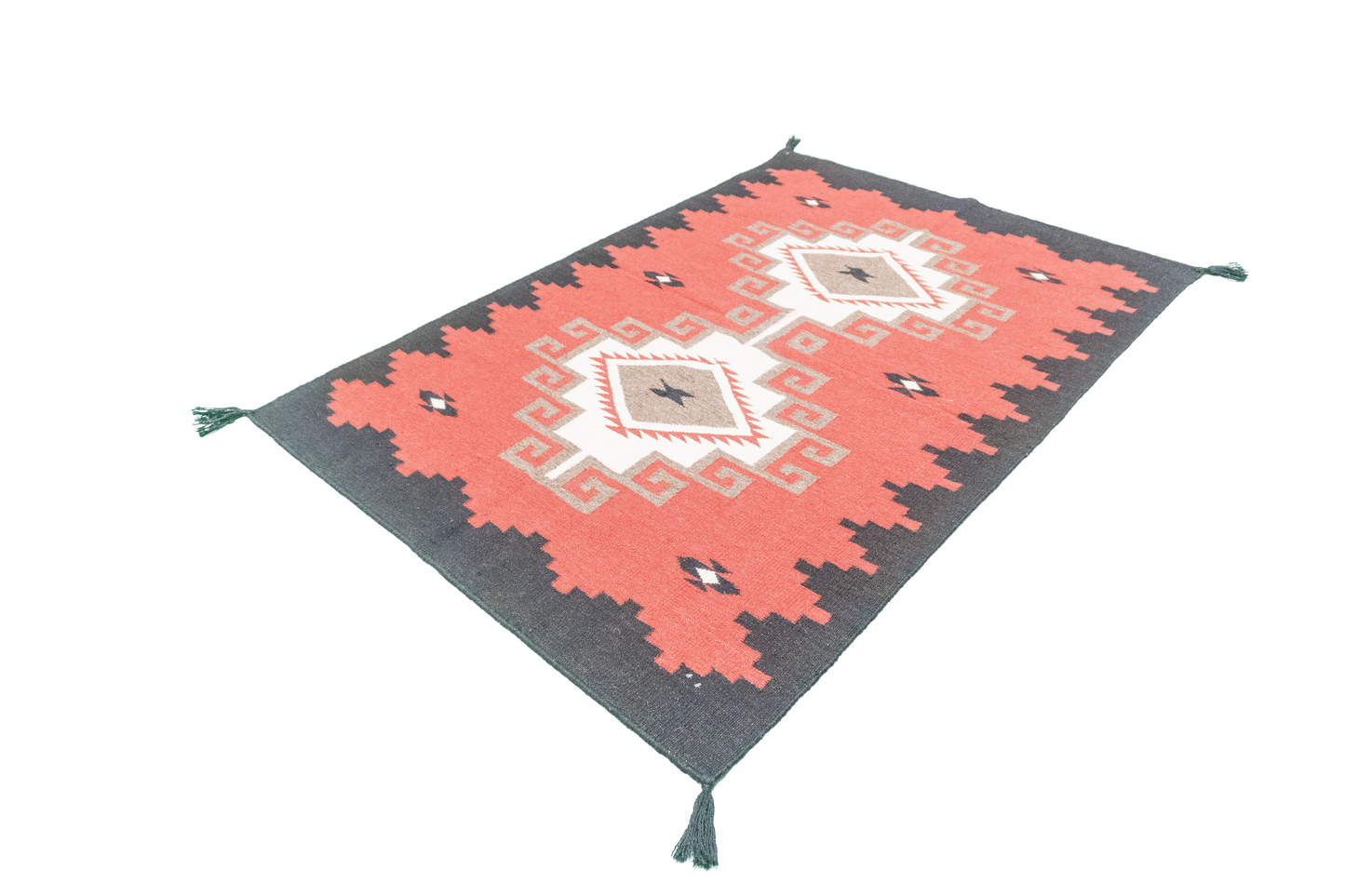 4x6 - Kilim Navajo Rectangle - Hand Knotted Rug — 66489