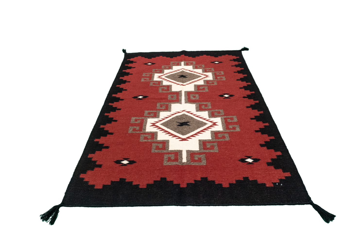 4x6 - Kilim Navajo Rectangle - Hand Knotted Rug — 66489
