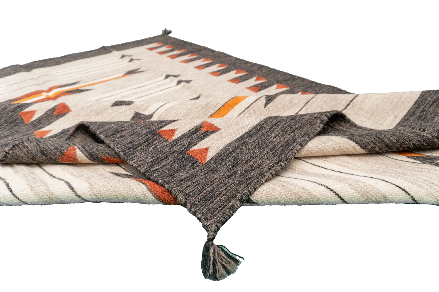 5 x 7 - Kilim Navajo Fine/Wool All Over Rectangle - Hand Knotted Rug — 66491
