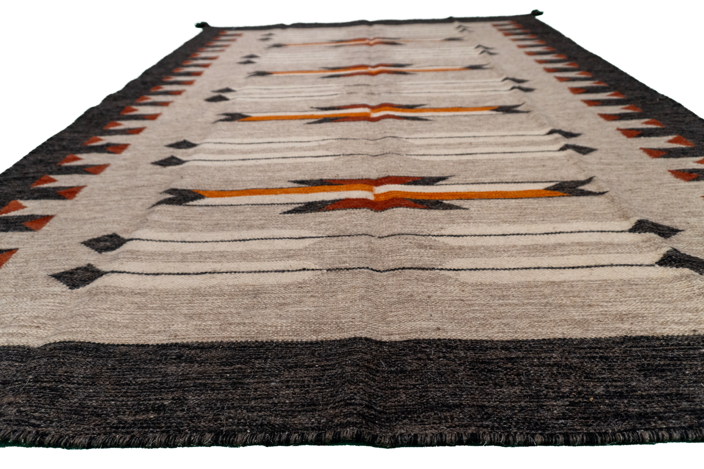 5 x 7 - Kilim Navajo Fine/Wool All Over Rectangle - Hand Knotted Rug — 66491