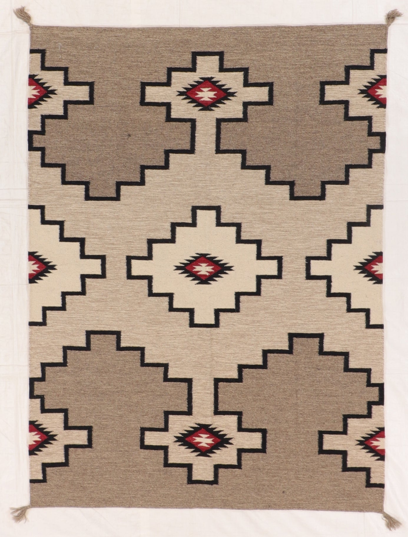 5 x 7 - Kilim Navajo Fine/Wool All Over Rectangle - Hand Knotted Rug — 66494