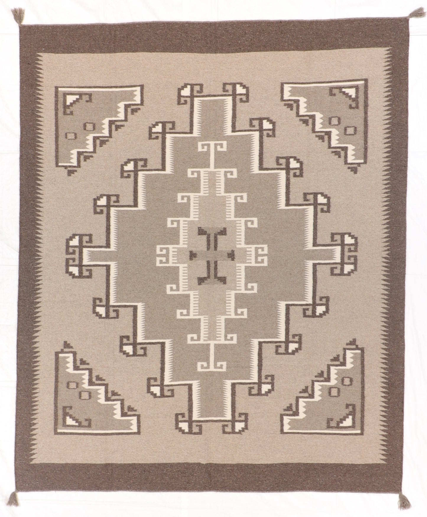 8 x 10 - Kilim Navajo Fine/Wool All Over Rectangle - Hand Knotted Rug — 66502