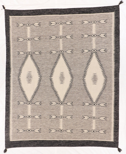 8 x 10 - Kilim Navajo Rectangle - Hand Knotted Rug — 66509