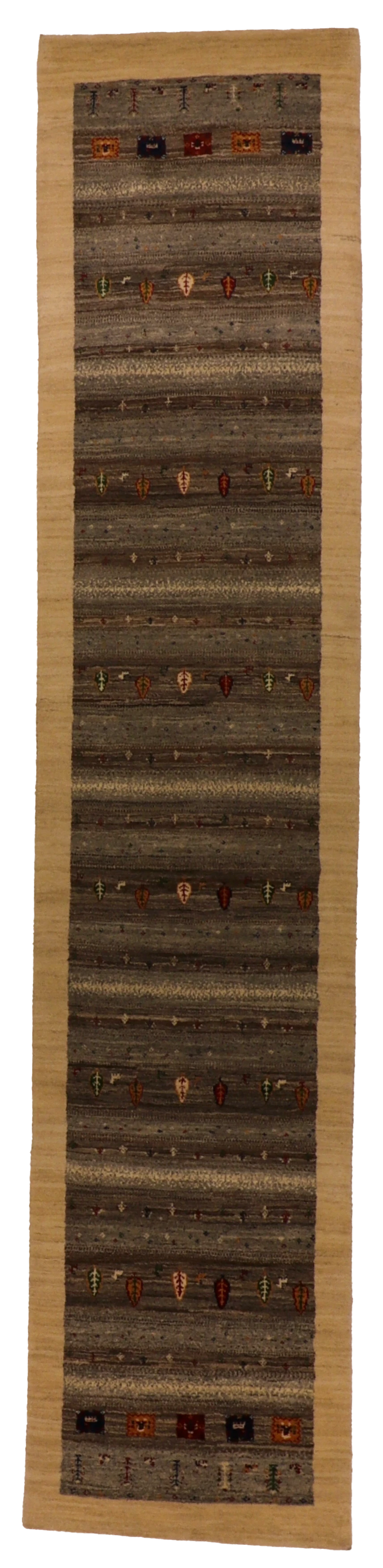 W 2.7 L 12 Mountain Modern 100% Wool Hand-Woven All-Over Design - 66549