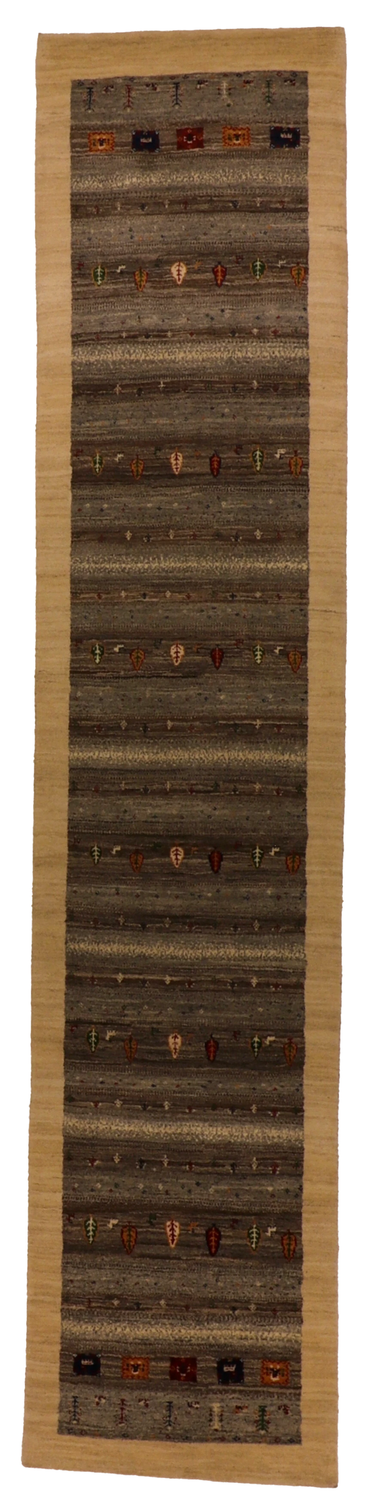 W 2.7 L 12 Mountain Modern 100% Wool Hand-Woven All-Over Design - 66549