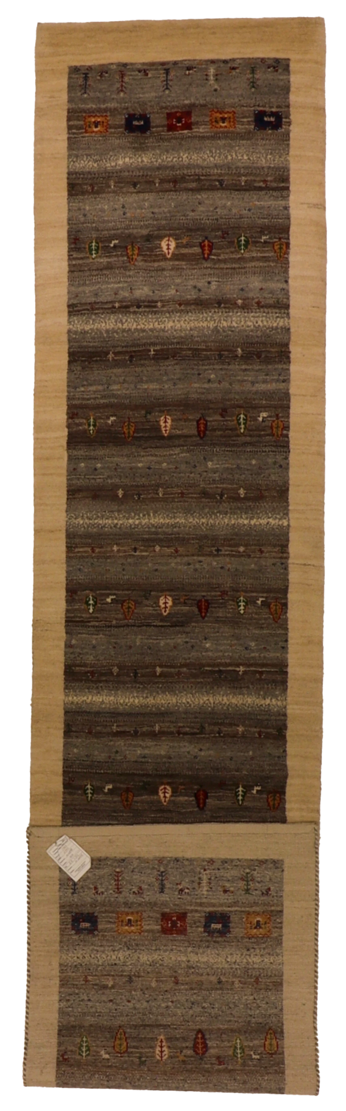 W 2.7 L 12 Mountain Modern 100% Wool Hand-Woven All-Over Design - 66549