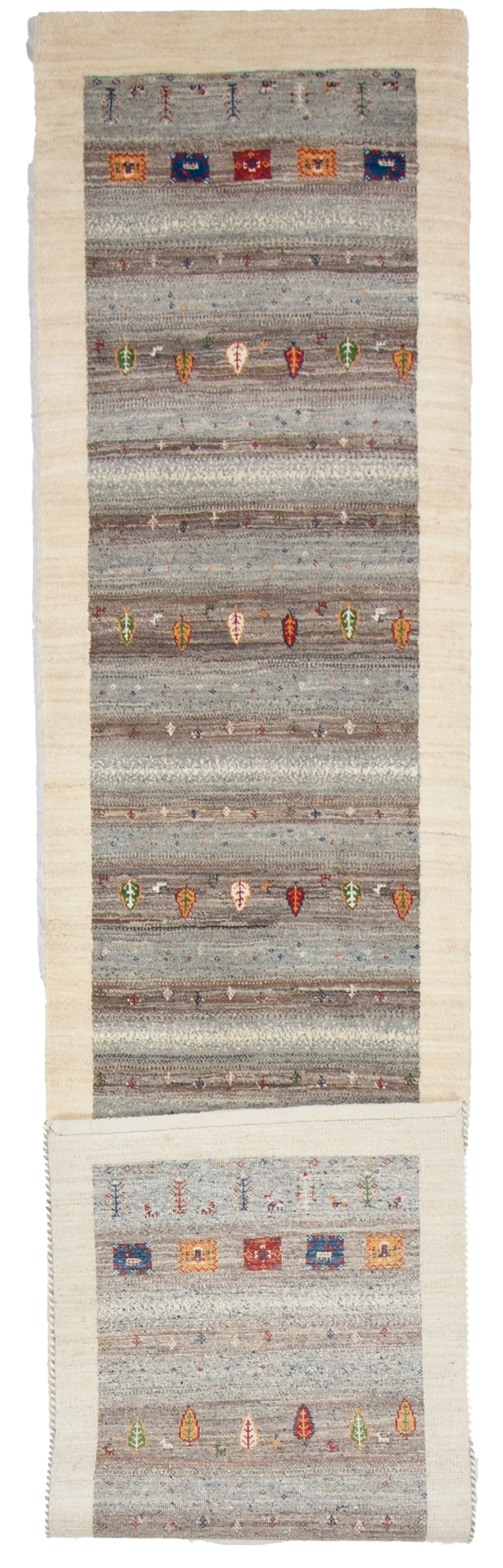 W 2.7 L 12 Mountain Modern 100% Wool Hand-Woven All-Over Design - 66549