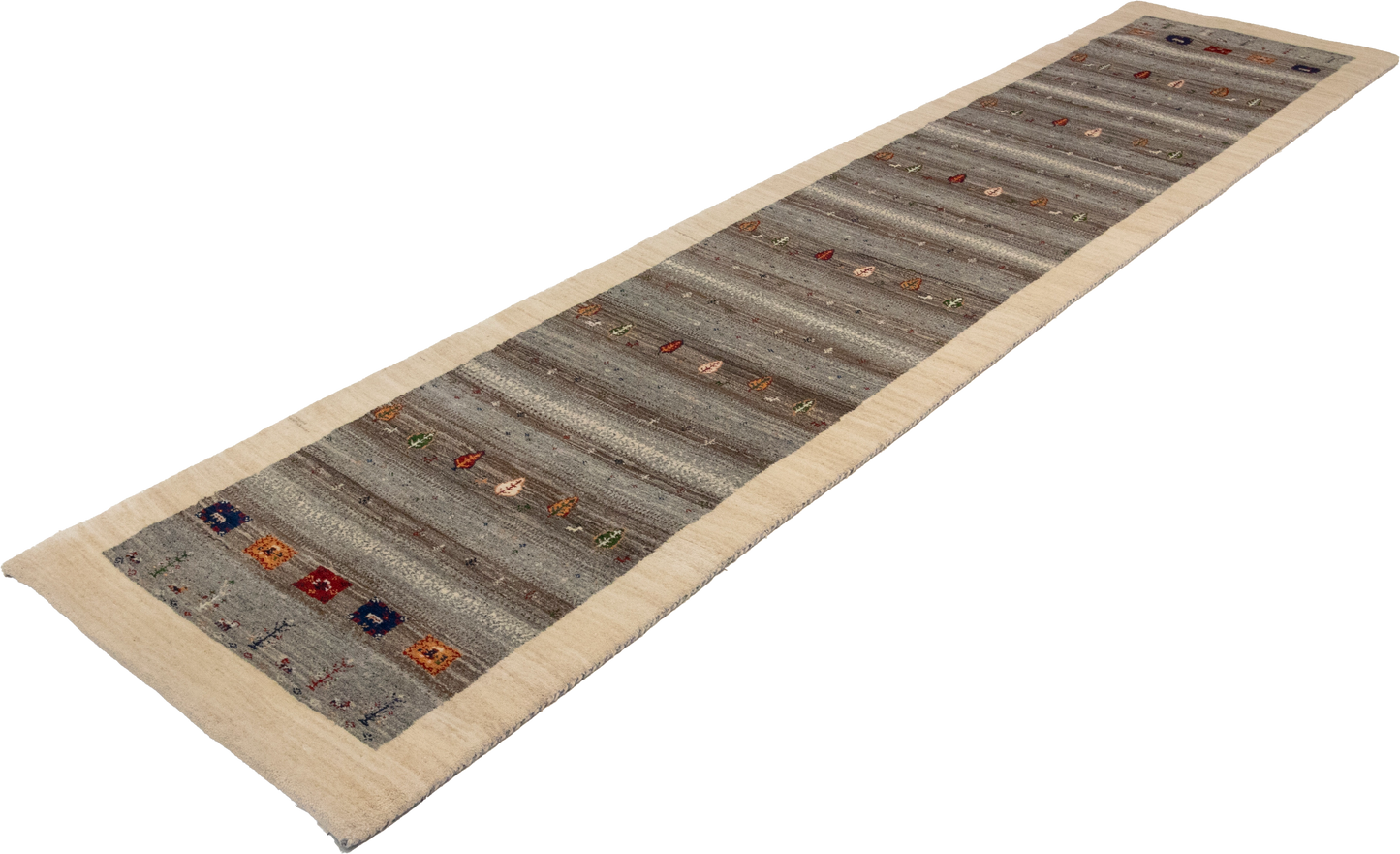 W 2.7 L 12 Mountain Modern 100% Wool Hand-Woven All-Over Design - 66549