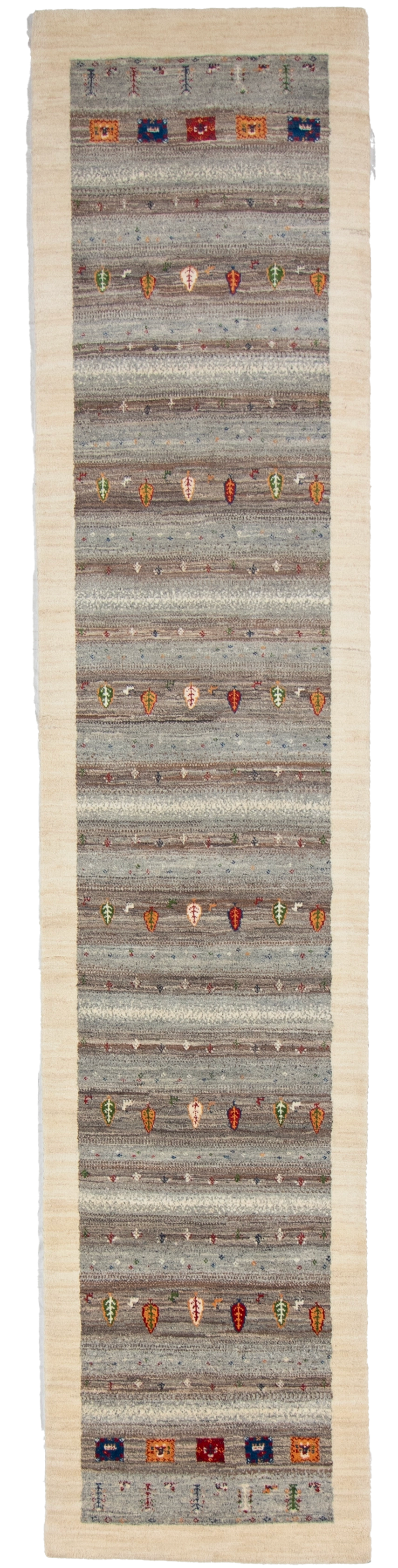 W 2.7 L 12 Mountain Modern 100% Wool Hand-Woven All-Over Design - 66549