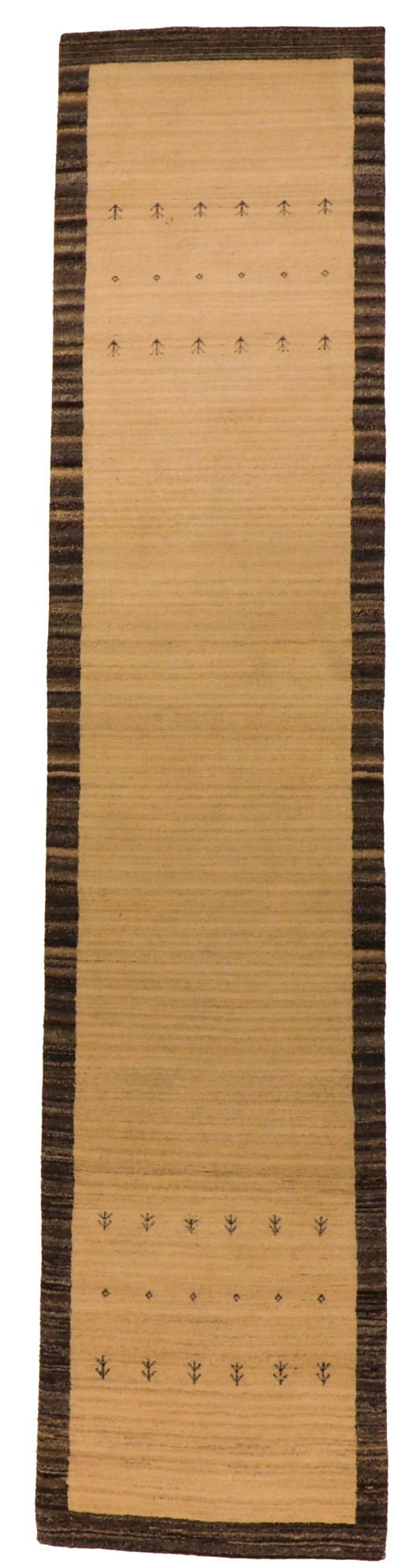 W 2.8 L 12.1 Mountain Modern 100% Wool Hand-Woven All-Over Design - 66557