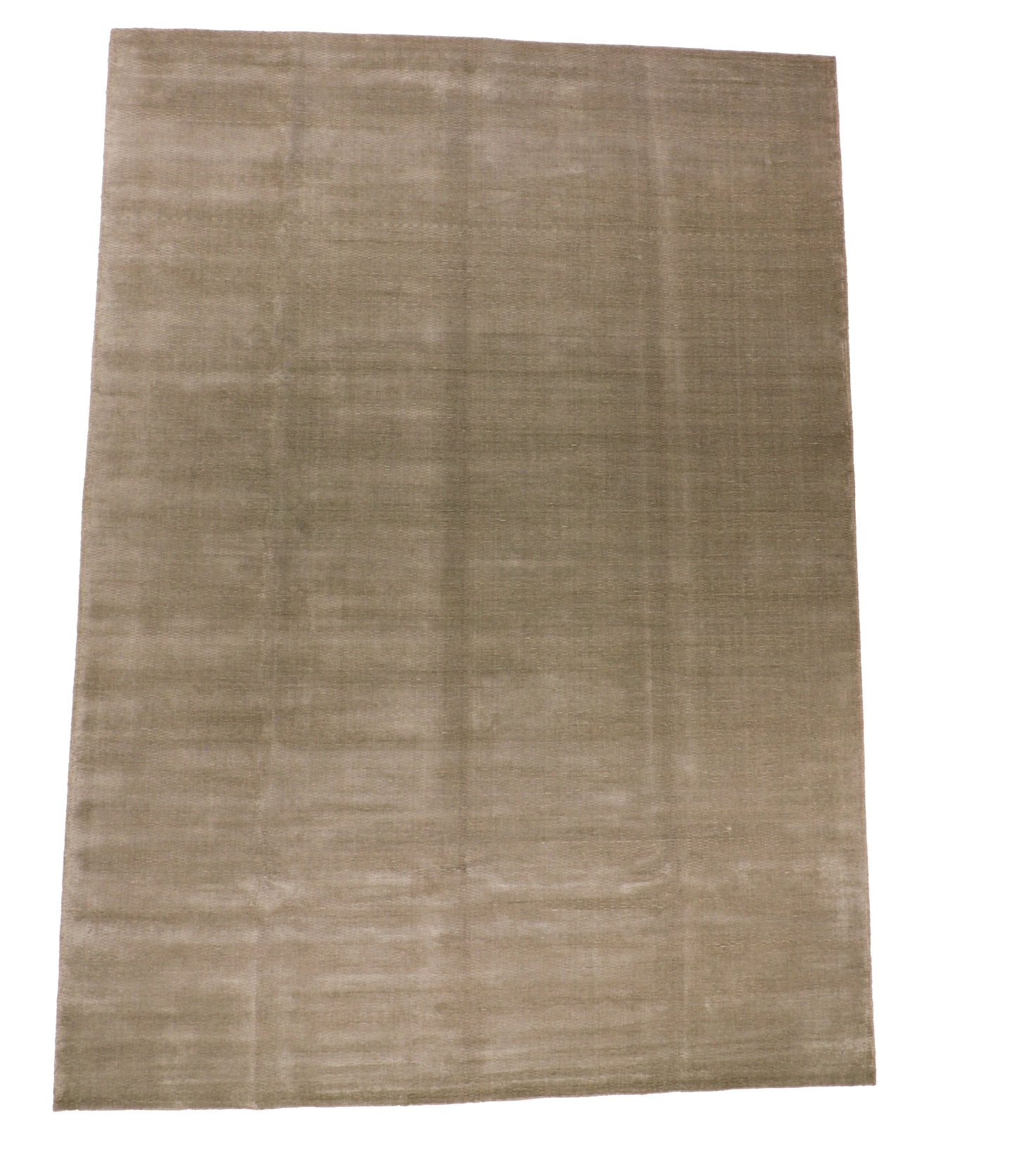 W 9 L 12.1 Modern Wool and Silk Blend Handmade All Over Geometric Design - 66563