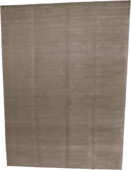 W 9 L 12 Modern Wool And Silk Blend Hand-Woven All-Over Design - 66564
