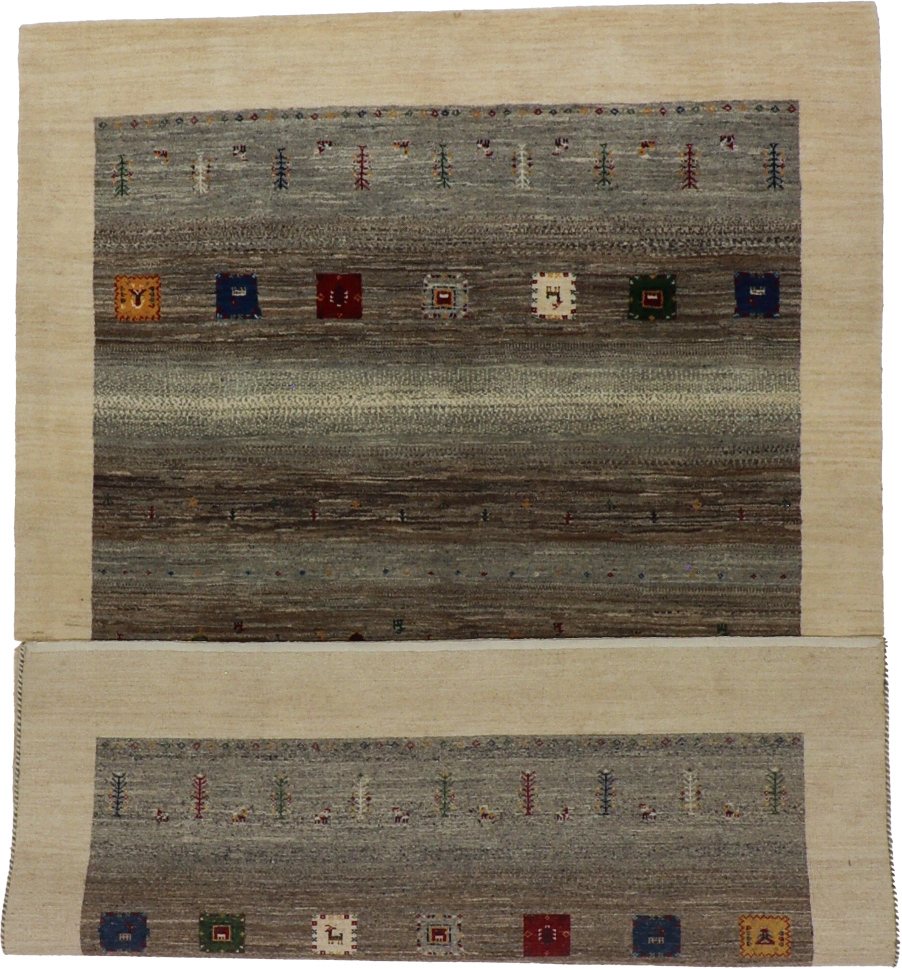 W 6.1 L 9.1 Mountain Modern 100% Wool Handmade All Over Design - 66569