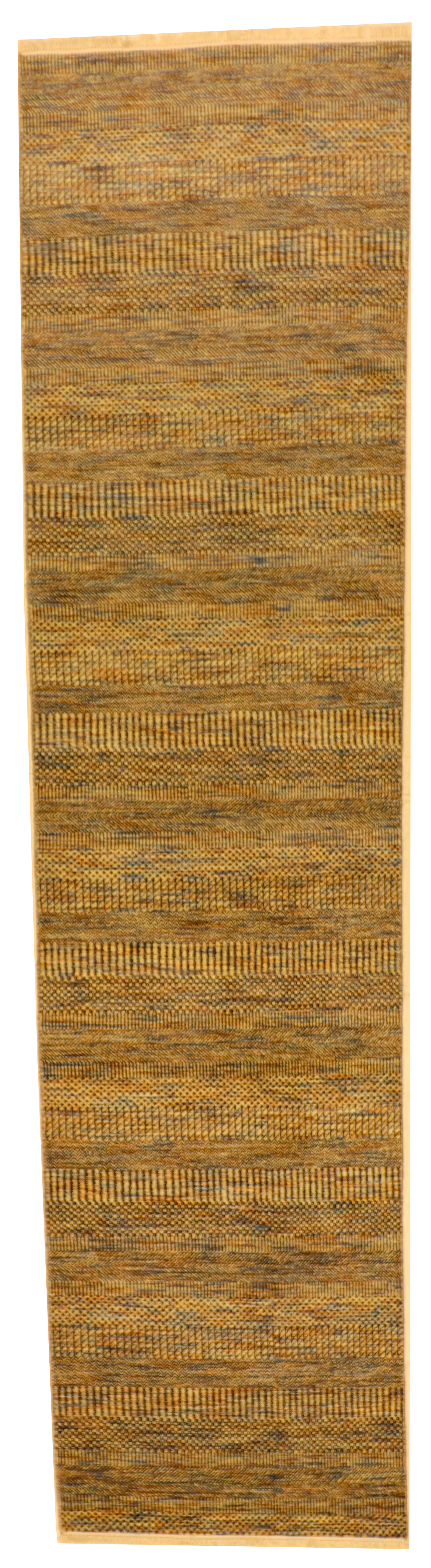 W 3 L 11.11 Modern Runner 100% Wool Hand-Woven All-Over Design - 66584