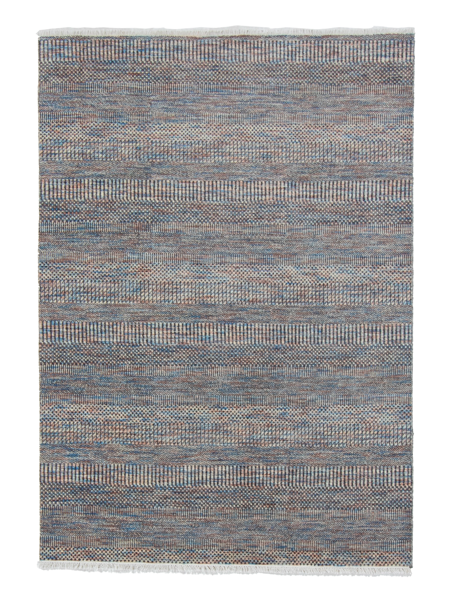 W 5 L 7 Modern 100% Wool Hand-Woven All-Over Design - 66585