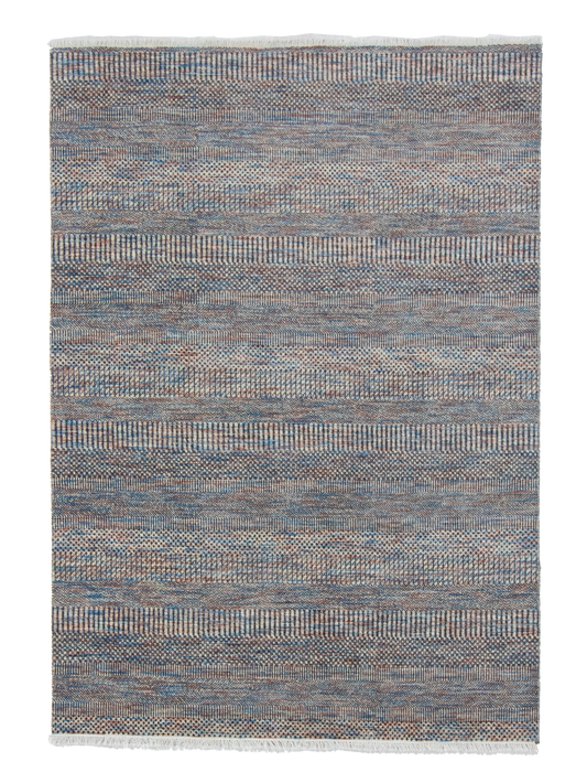 W 5 L 7 Modern 100% Wool Hand-Woven All-Over Design - 66585