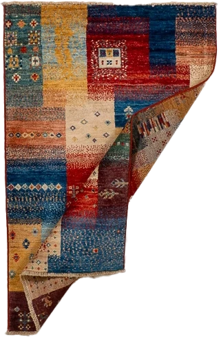 W 2.8 L 4.1 Lori 100% Wool Hand-Woven All-Over Design - 66602