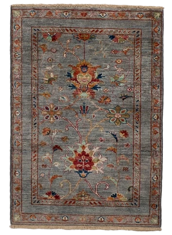 W 2.8 L 4 Tabriz 100% Wool Hand-Woven All-Over Design - 66603