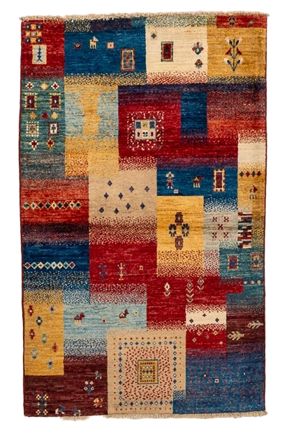 W 3 L 5 Lori 100% Wool Hand-Woven All-Over Design - 66615