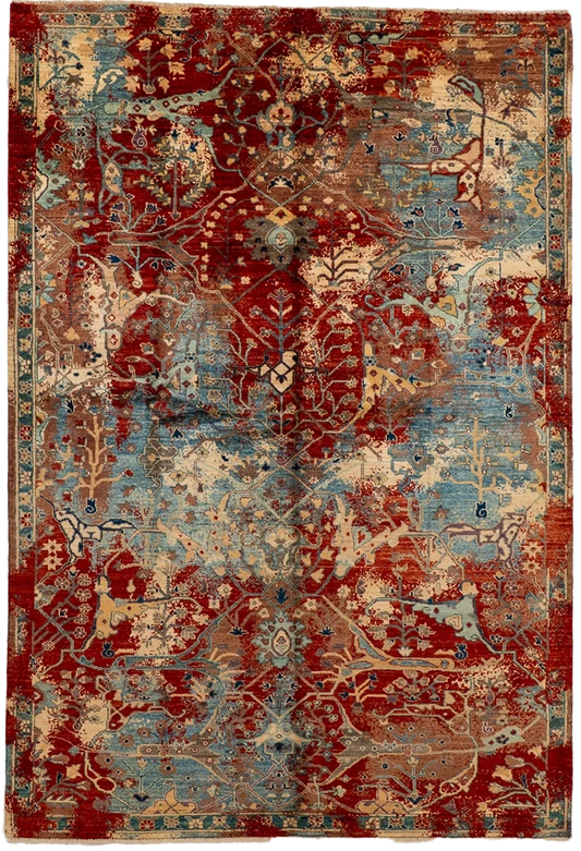W 5.11 L 8.8 Bijar 100% Wool Handmade All Over Design - 66644