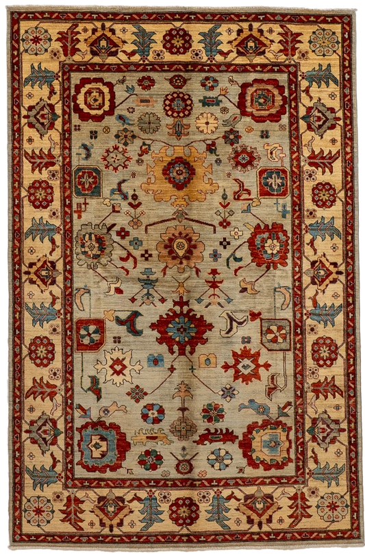 W 5.10 L 9.1 Ziegler 100% Wool Hand-Woven All Over Design - 66645