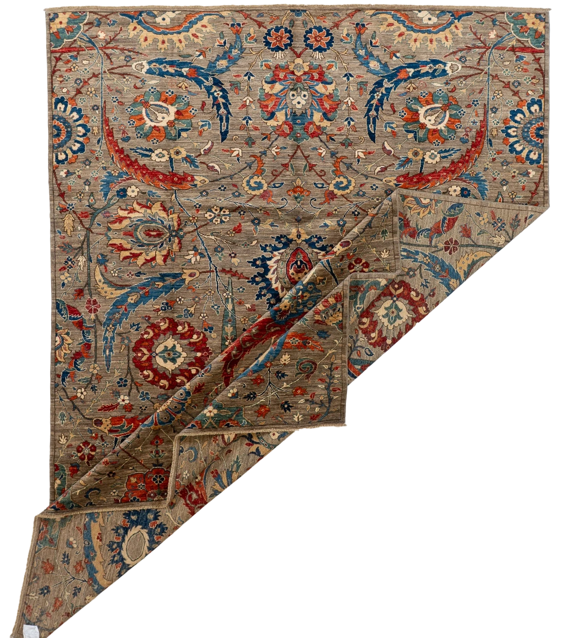 W 8.11 L 11.10 Shah Abbas 100% Wool Handmade All Over Design - 66658