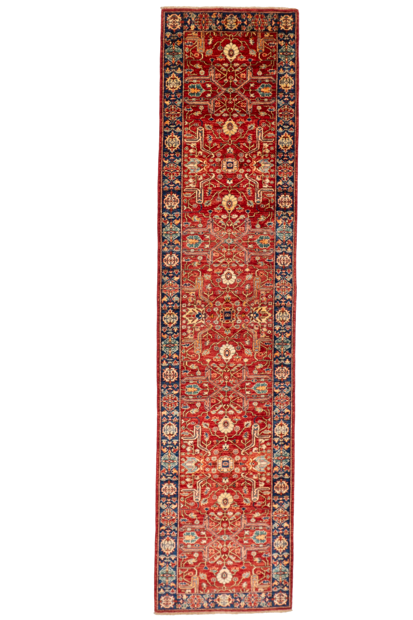 W 2.9 L 11.10 Bijar Runner 100% Wool Handmade Pakistan All Over Design - 66675