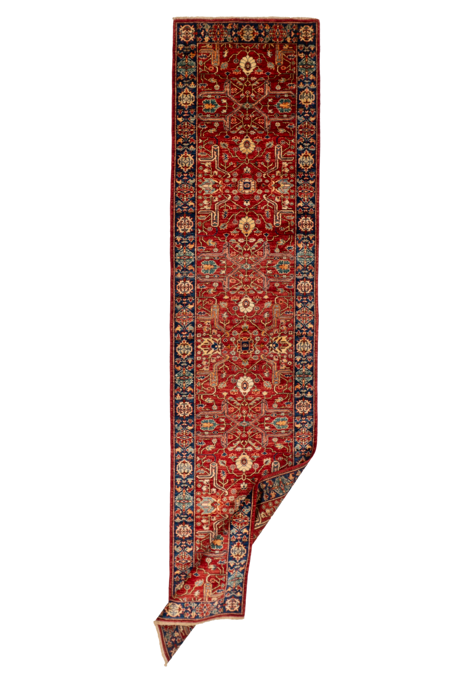 W 2.9 L 11.10 Bijar Runner 100% Wool Handmade Pakistan All Over Design - 66675