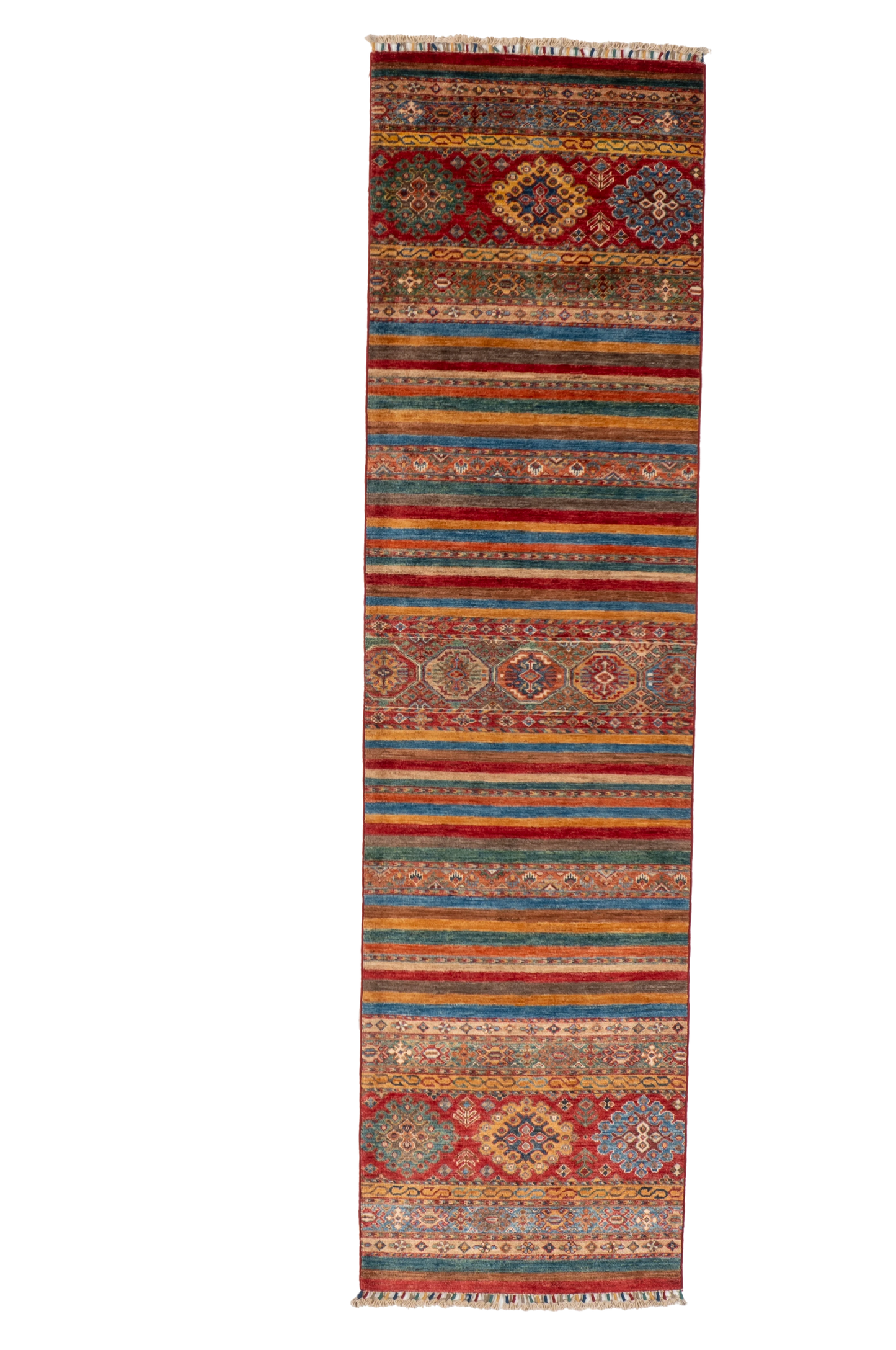 W 2.8 L 10 Baluch Runner 100% Wool Handmade Pakistan All Over Design - 66687