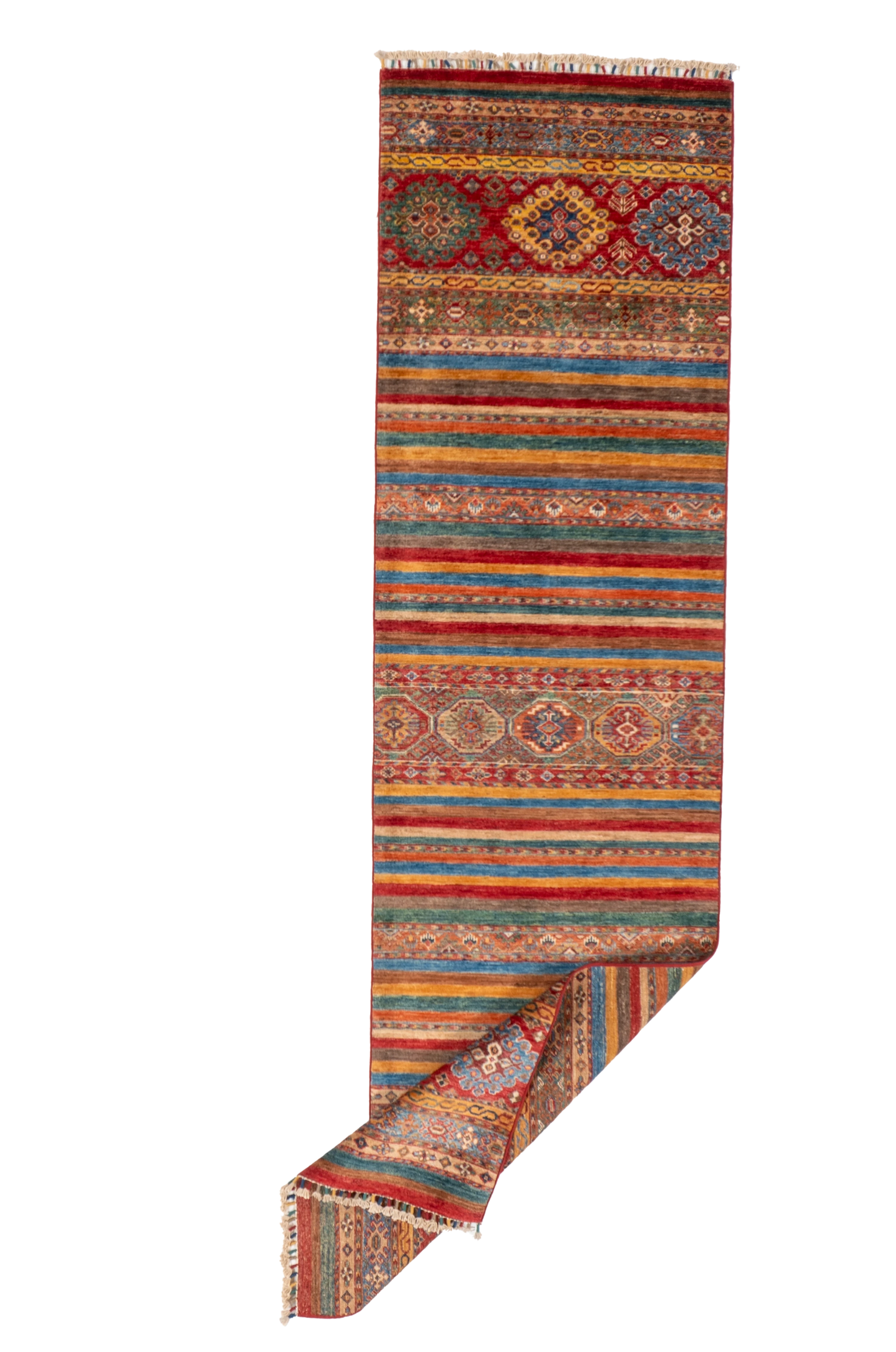 W 2.8 L 10 Baluch Runner 100% Wool Handmade Pakistan All Over Design - 66687