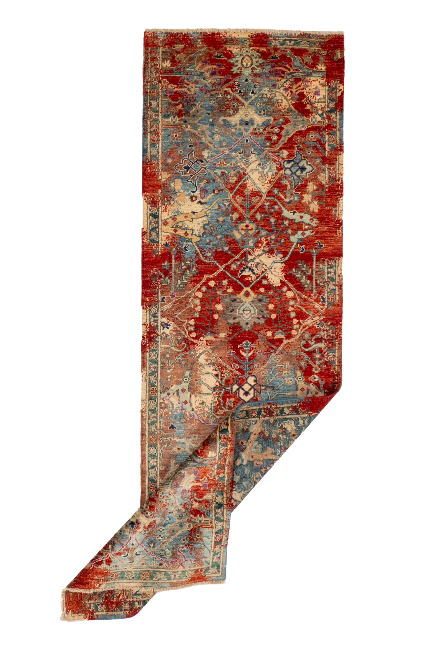 W 2.8 L 8.7 Bijar Runner 100% Wool Handmade All Over Design - 66693