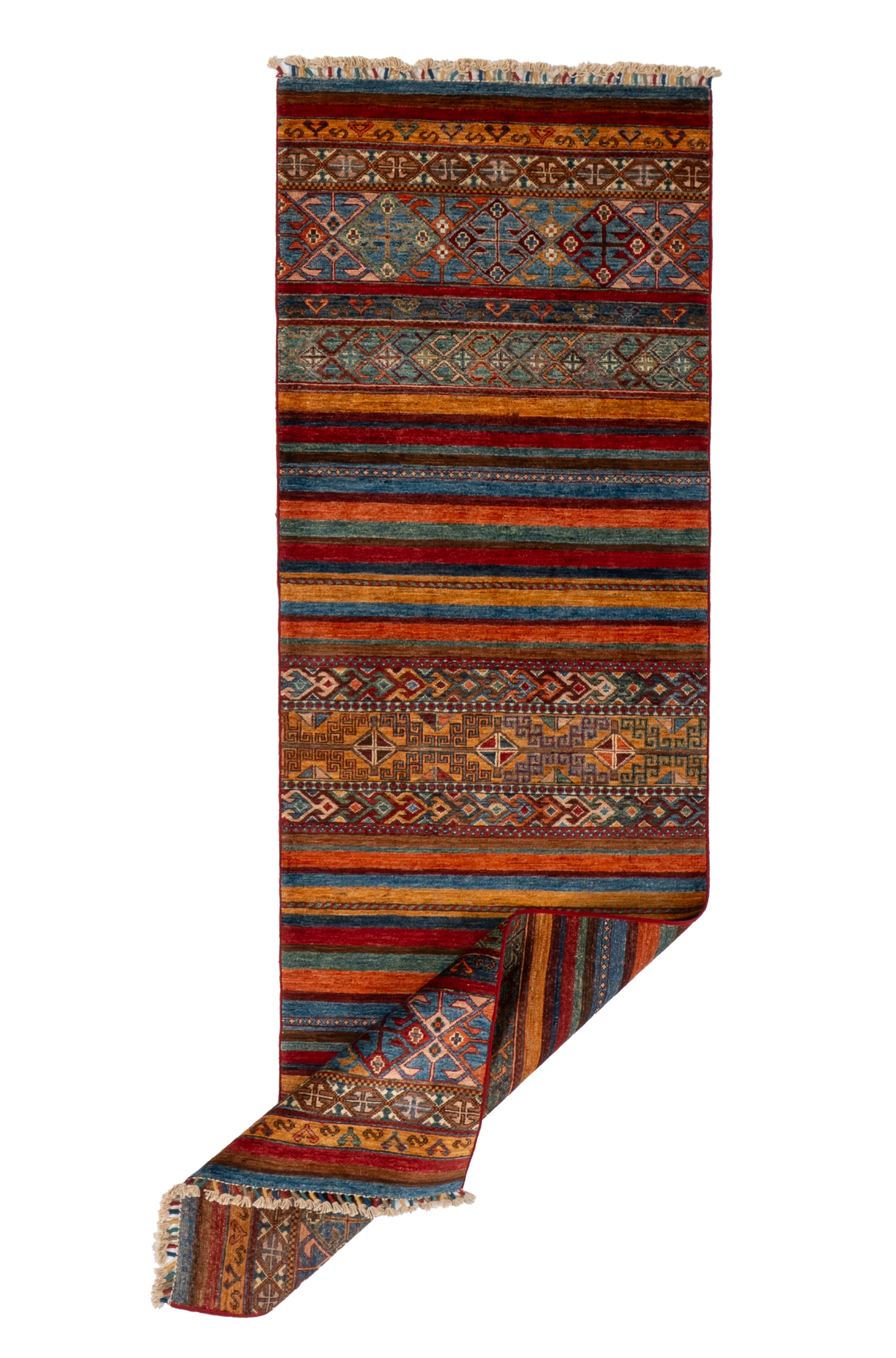 W 2.9 L 8.5 Baluch Runner 100% Wool Handmade All Over Design - 66694