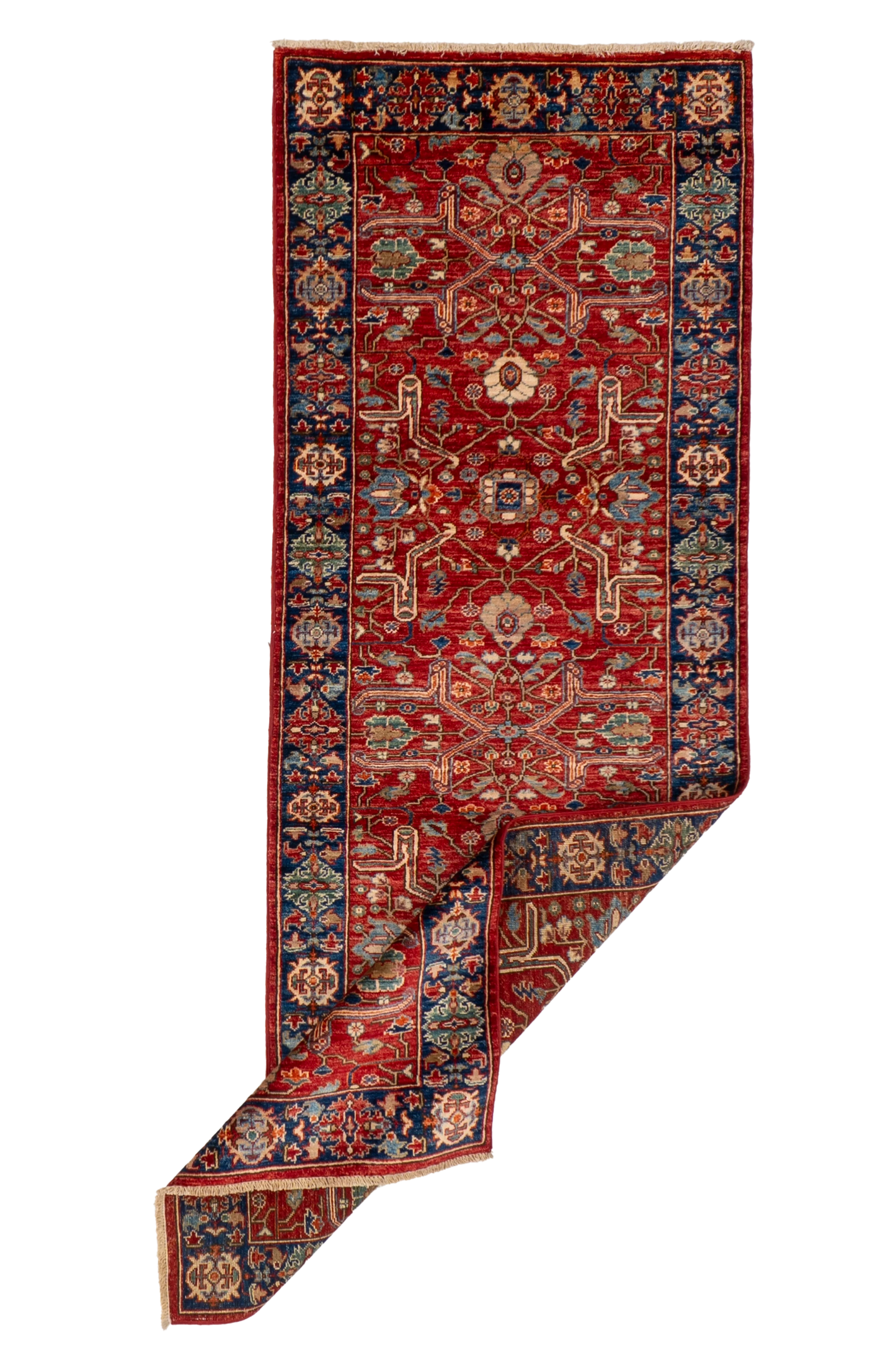 W 2.10 L 7.11 Sultan Abad Runner 100% Wool Handmade Pakistan All Over Design - 66701