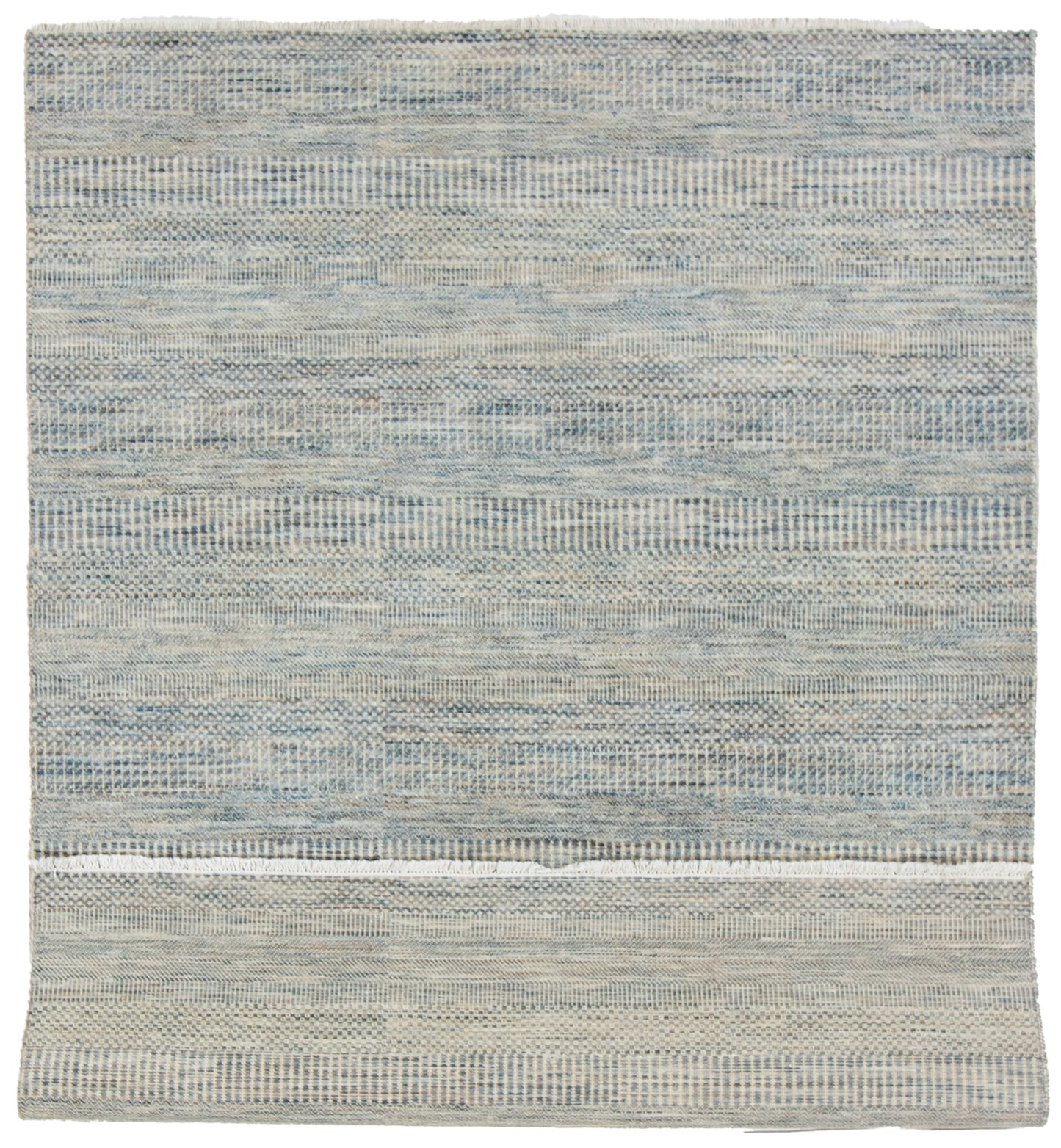 W 5.6 L 7.7 Modern 100% Wool Hand-Woven All-Over Design - 66709