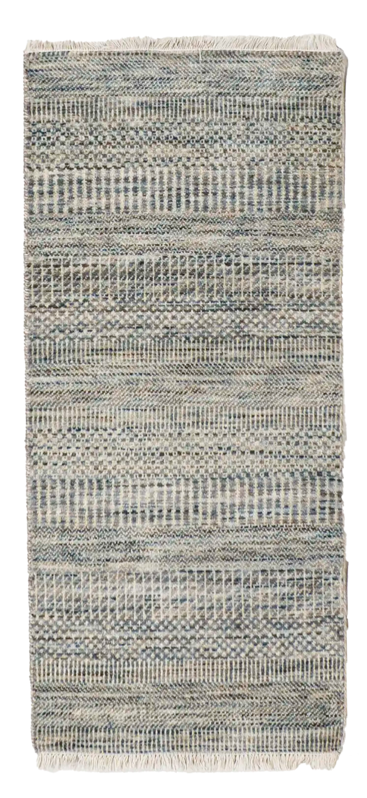 W 2 L 4.3 Modern 100% Wool All-Over Design Hand-Woven Rug - 66711