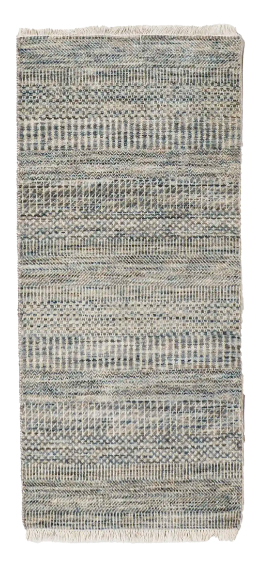 W 2 L 4.3 Modern 100% Wool All-Over Design Hand-Woven Rug - 66711