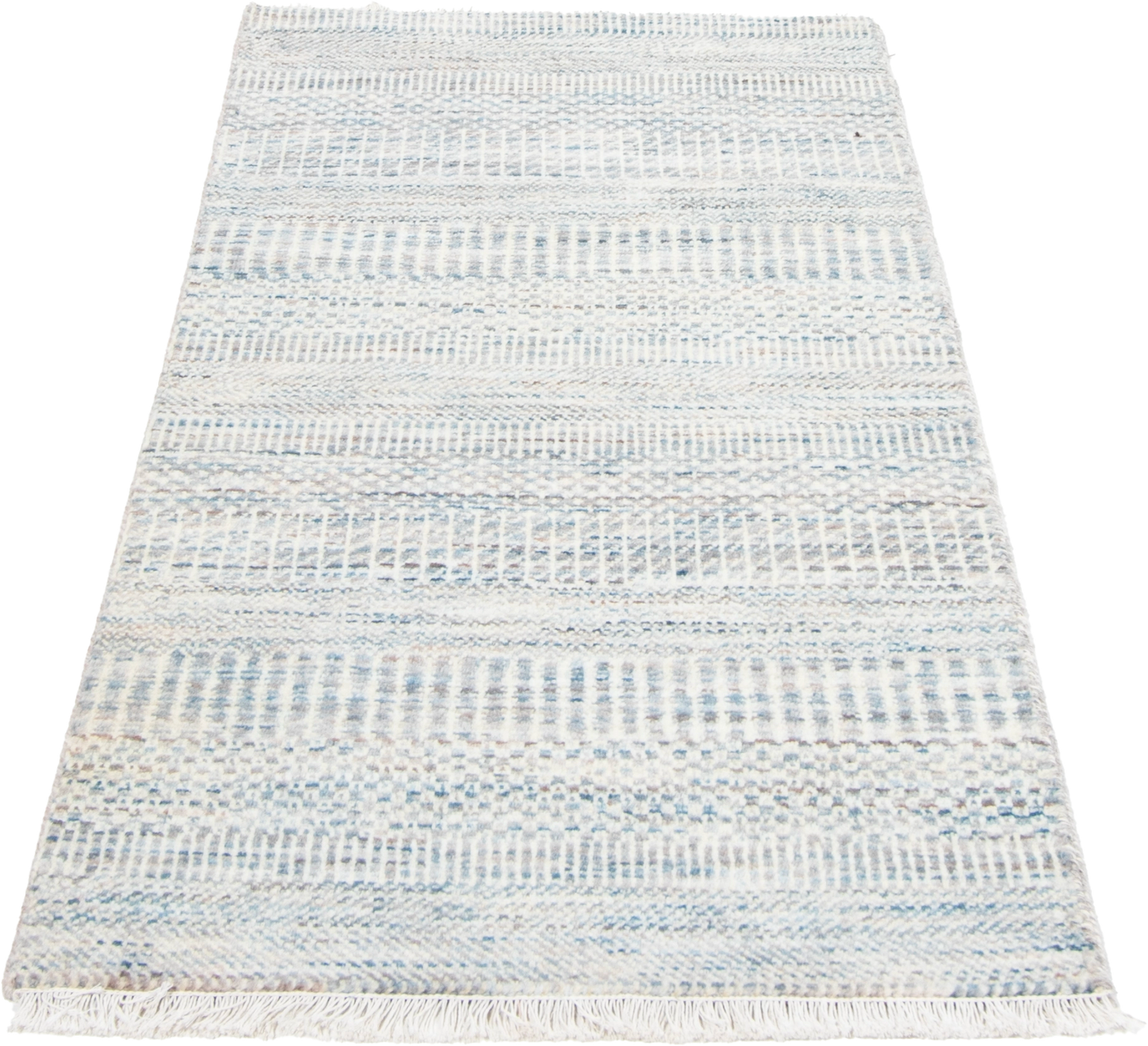 W 2 L 4.3 Modern 100% Wool All-Over Design Hand-Woven Rug - 66711