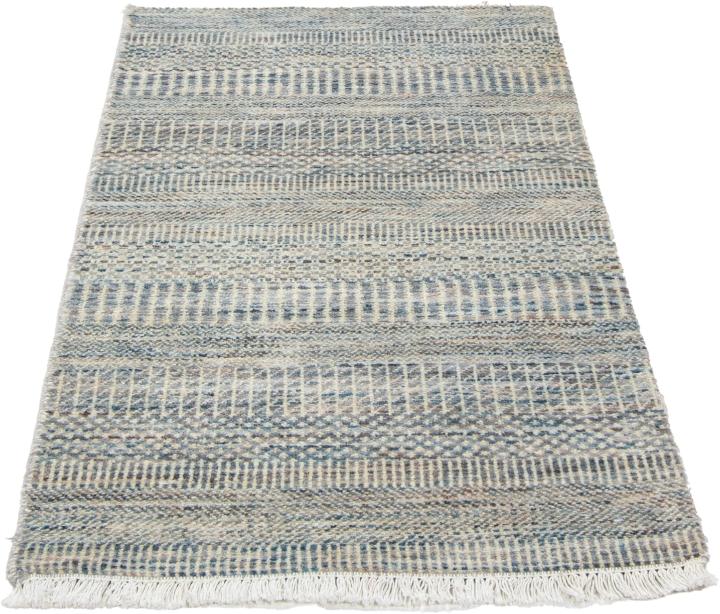 W 2 L 4.3 Modern 100% Wool All-Over Design Hand-Woven Rug - 66711