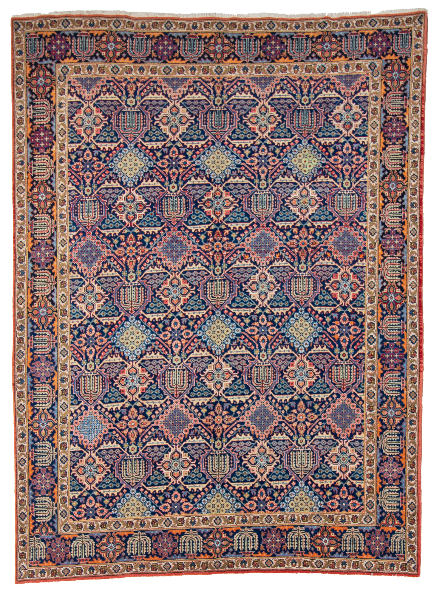 W 8.3 L 11.1 Tabriz 100% Wool Hand-Woven All-Over Design - 66727