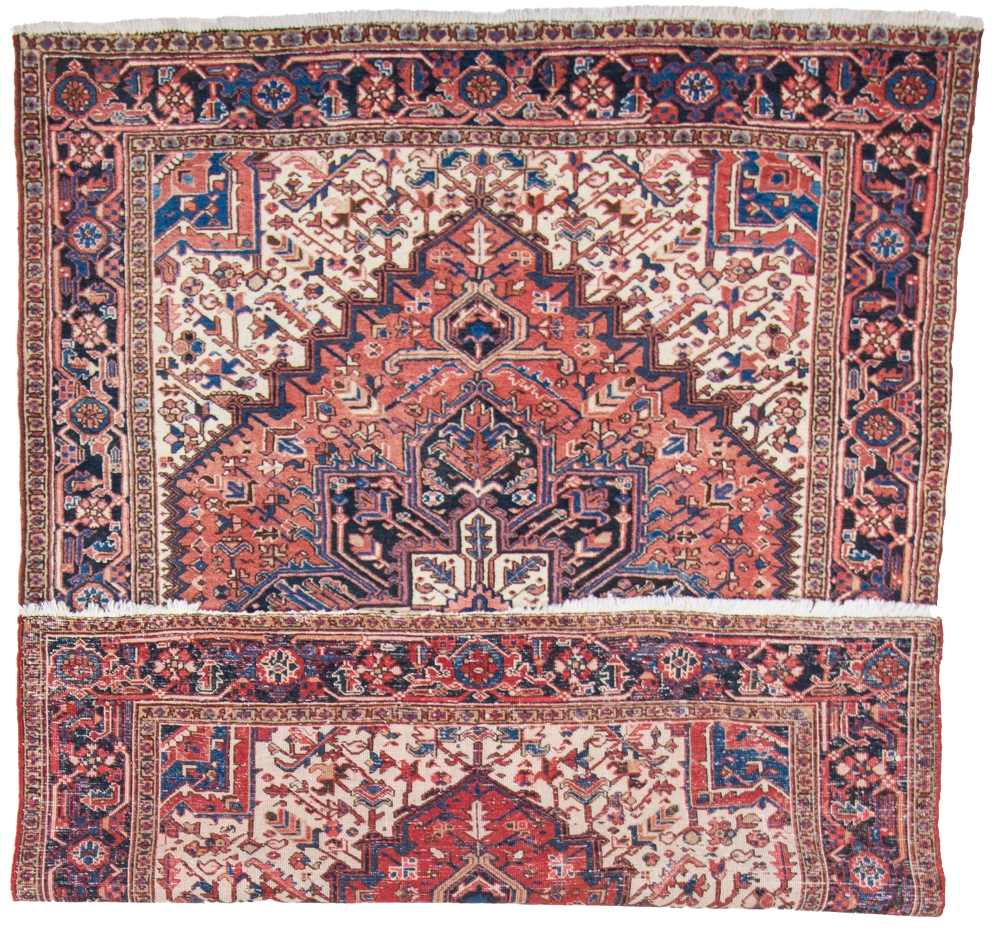 W 6.3 L 8.2 Heriz 100% Wool Hand-Woven All-Over Design - 66730