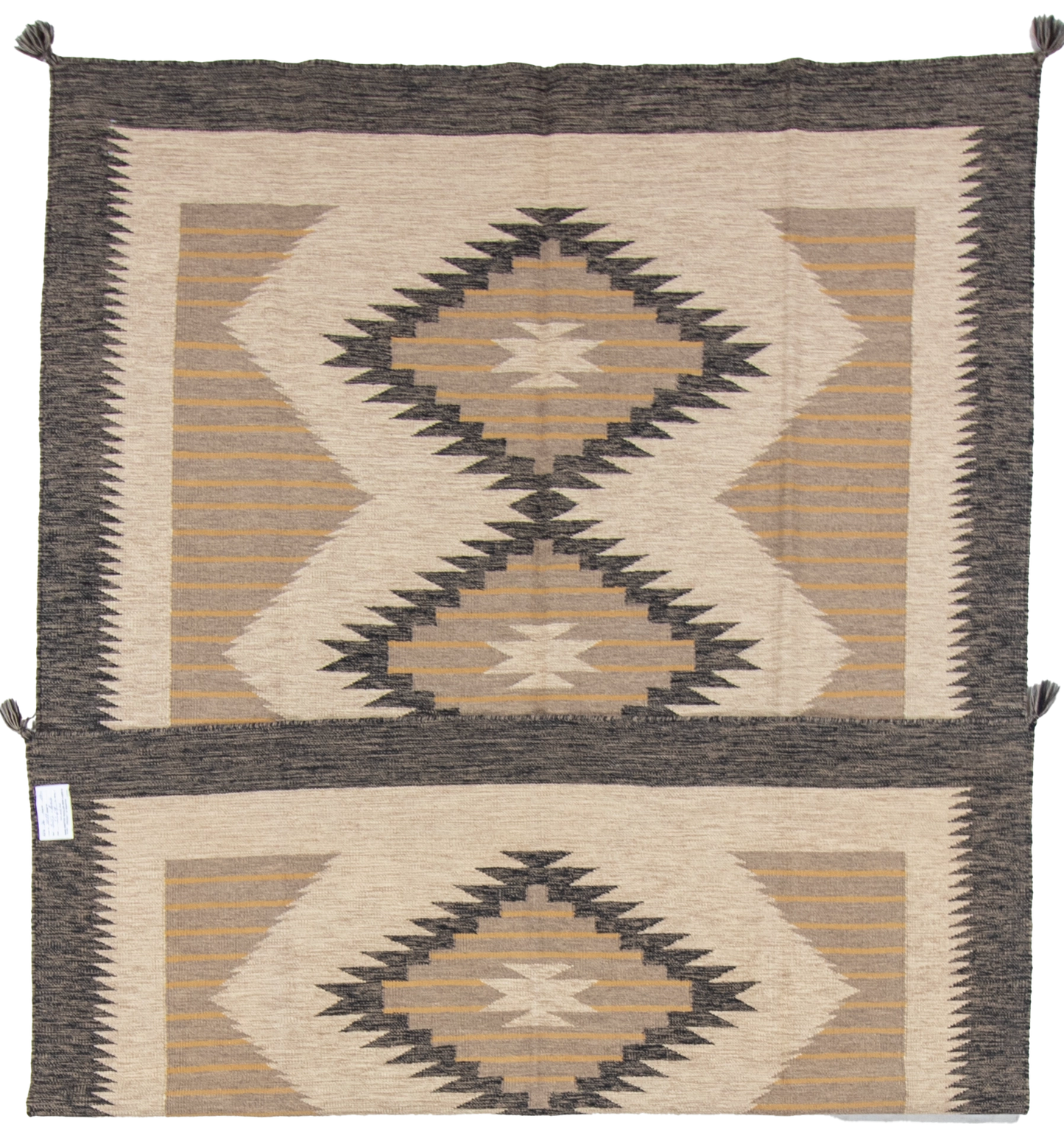 W 6.1 L 8.10 Kilim 100% Wool Hand-Woven Navajo Design - 66810