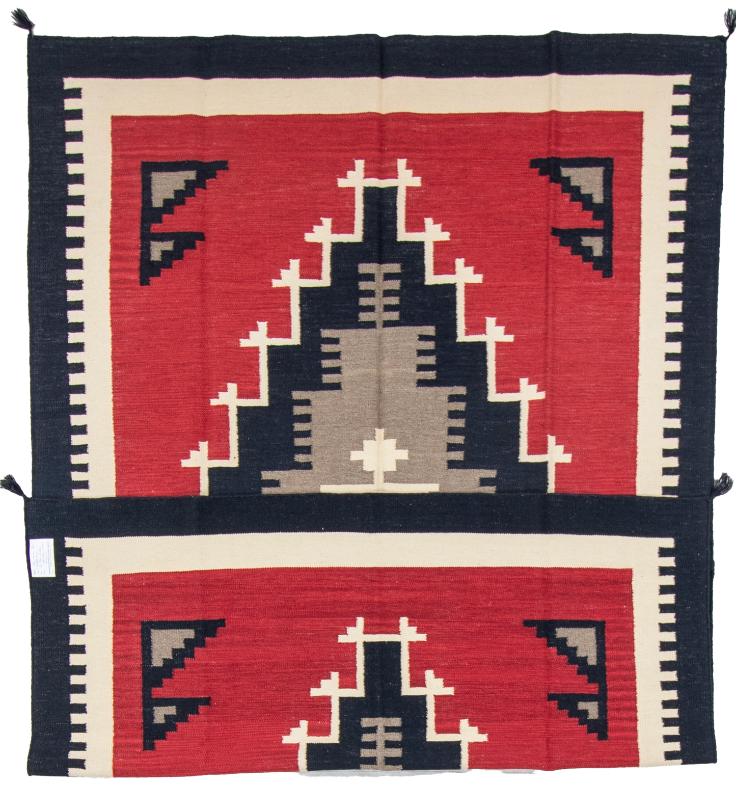W 6.1 L 8.11 Kilim 100% Wool Hand-Woven Navajo Design - 66813