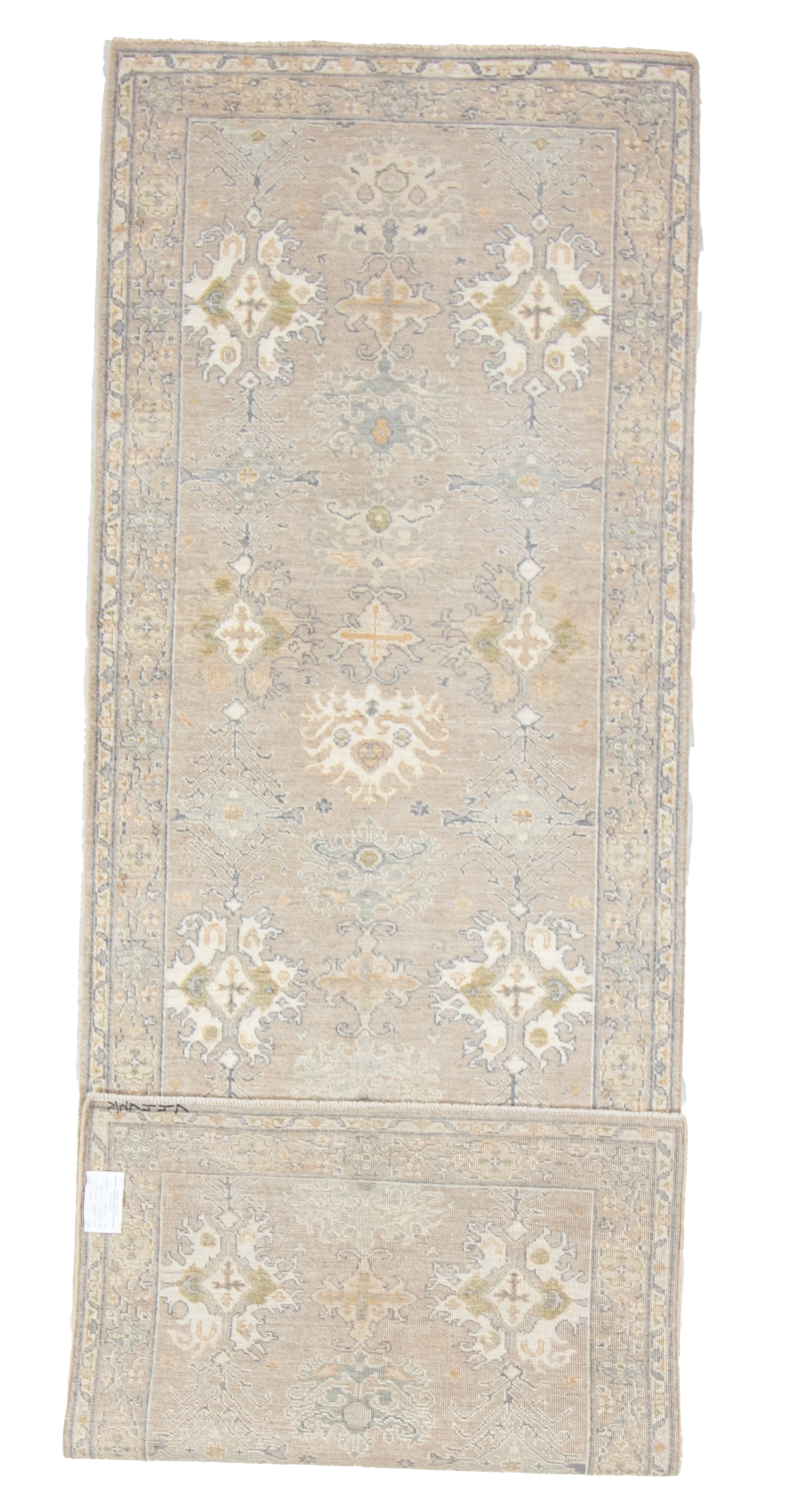 W 3.3 L 9.8 Ziegler Runner 100% Wool Hand-Woven All-Over Design - 66821