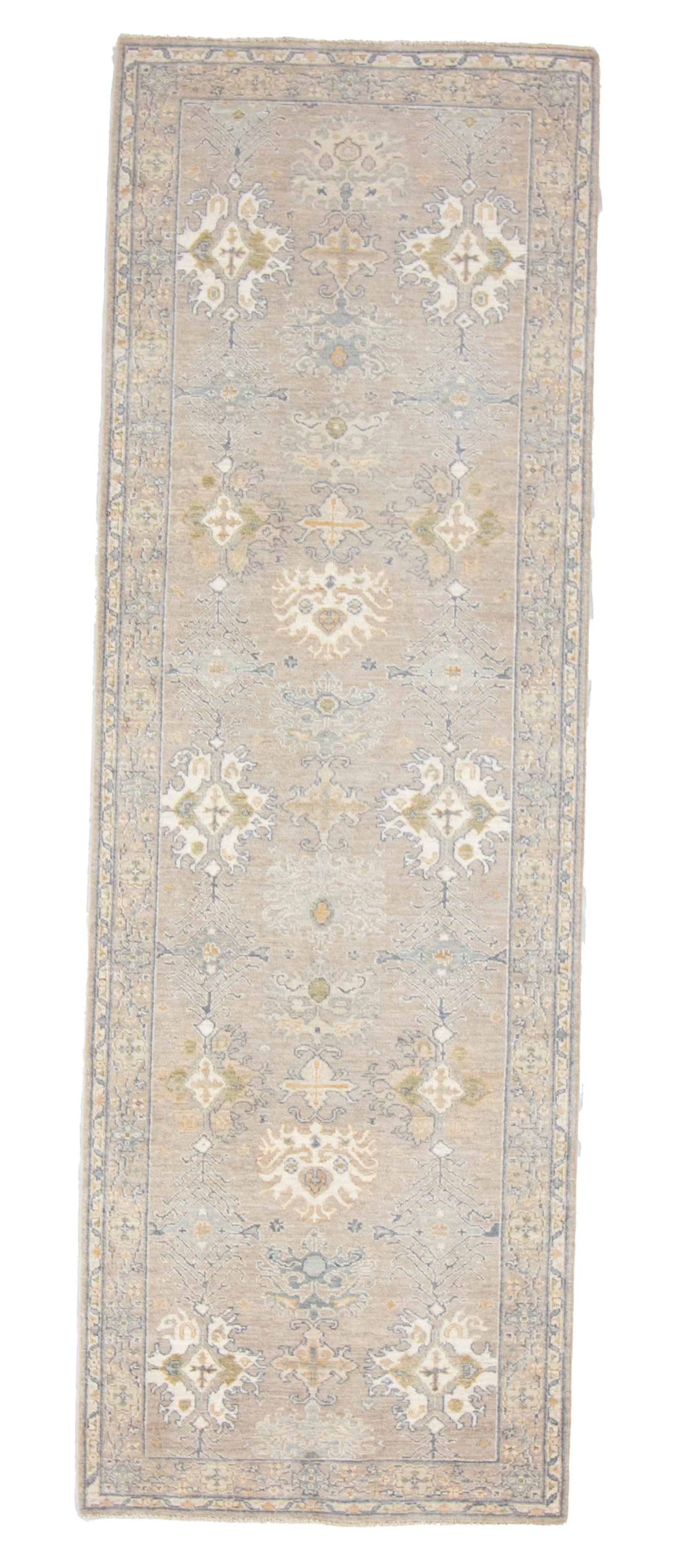 W 3.3 L 9.8 Ziegler Runner 100% Wool Hand-Woven All-Over Design - 66821