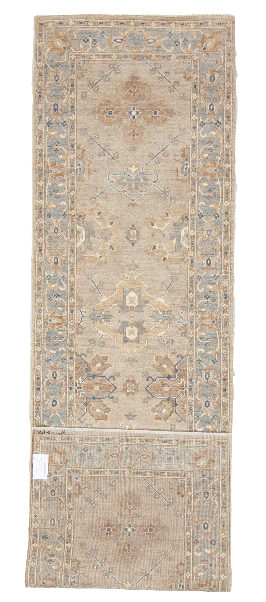 W 2.8 L 9.10 Malayer Runner 100% Wool Hand-Woven All-Over Design - 66828