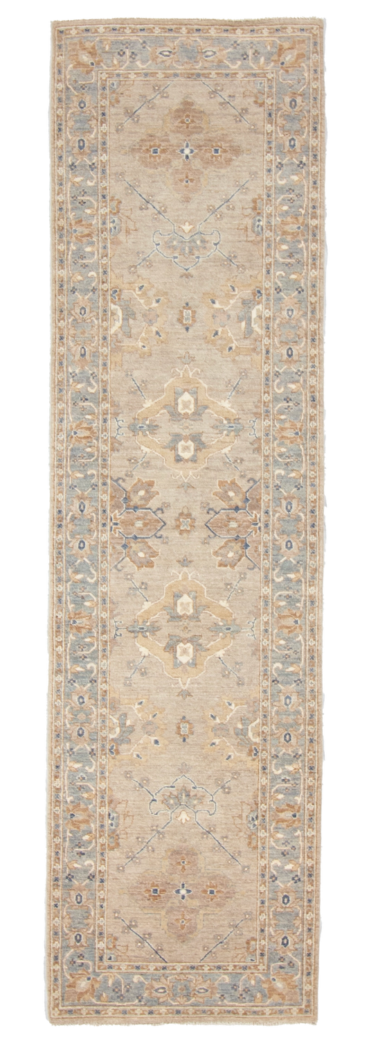 W 2.8 L 9.10 Malayer Runner 100% Wool Hand-Woven All-Over Design - 66828