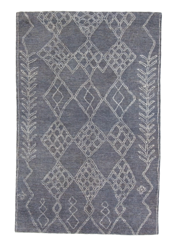 W 5.11 L 9.2 Moroccan 100% Wool Hand-Woven All-Over Design - 66835
