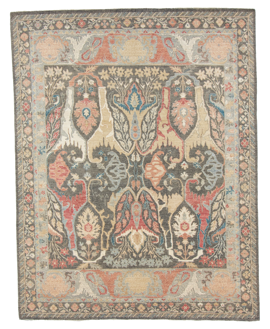 W 8 L 10.3 Bijar 100% Wool Hand-Woven All-Over Design - 66842