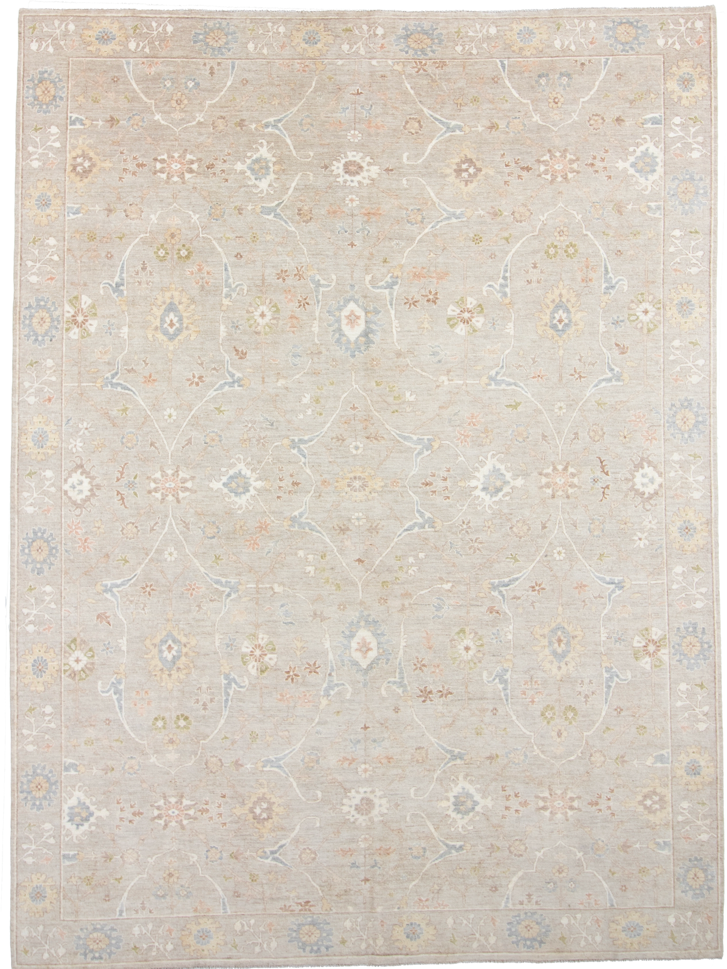 W 8.10 L 11.11 Sultan Abad 100% Wool Hand-Woven All-Over Design - 66843