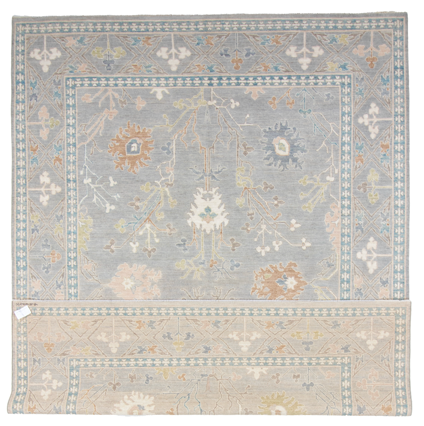 W 8.11 L 11.7 Ziegler 100% Wool Hand-Woven All-Over Design - 66844